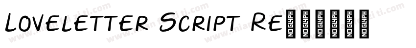 Loveletter Script Re字体转换